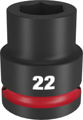 Milwaukee SHOCKWAVE Impact Duty 49-66-6360 Impact Socket, 22 mm Socket, 3/4 in Drive, Hex, Square Drive, 6 -Point